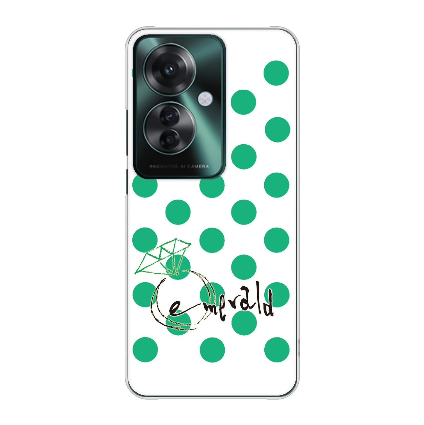 OPPO Reno11 A A401OP Y!mobile 高画質仕上げ 背面印刷 ハードケース大野詠舟 誕生石