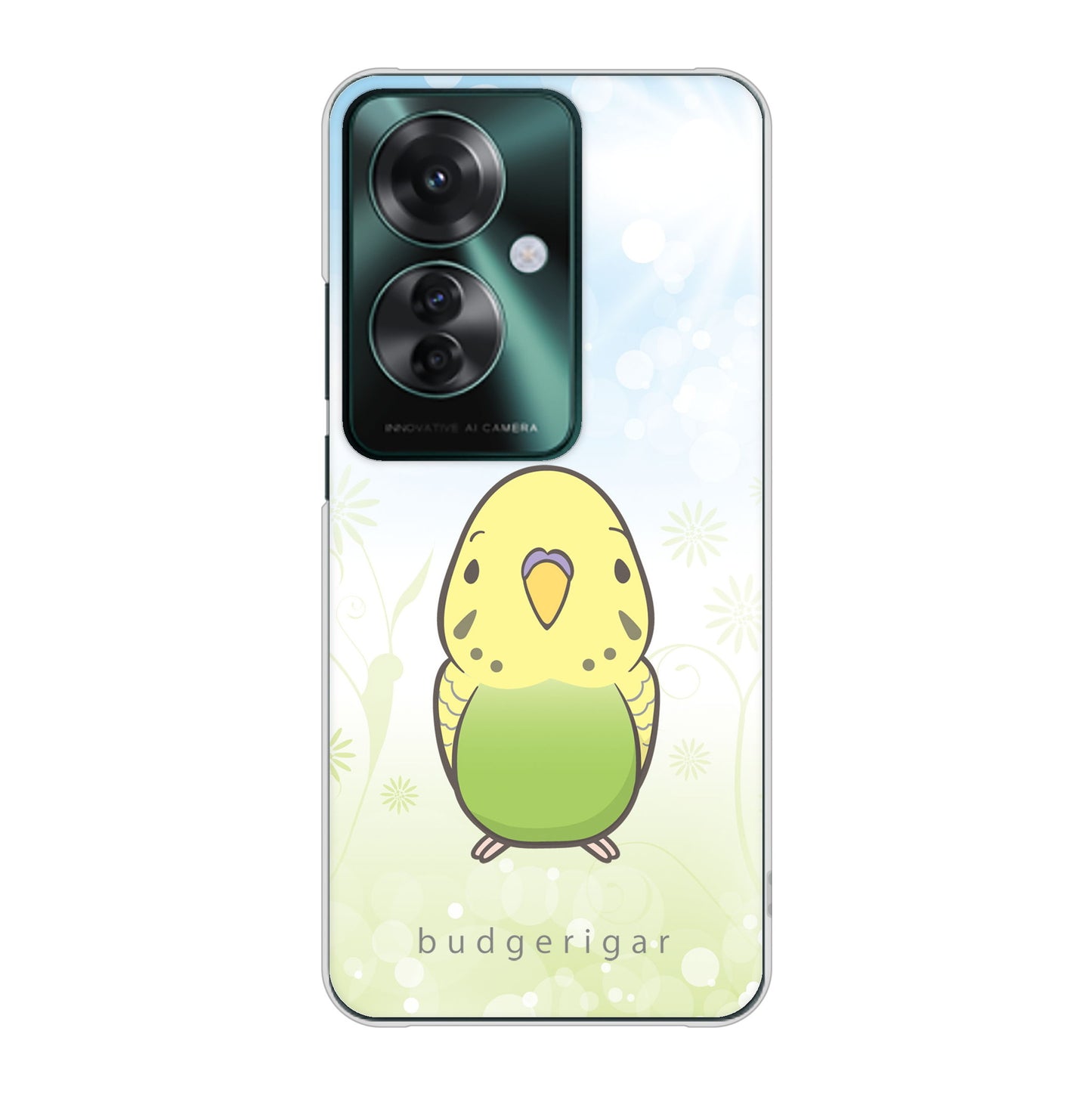 OPPO Reno11 A A401OP Y!mobile 高画質仕上げ 背面印刷 ハードケースセキセイインコ