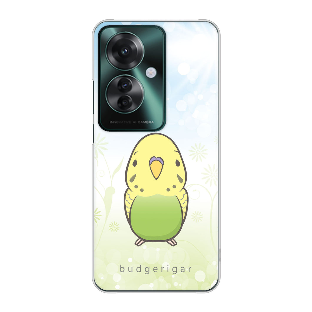 OPPO Reno11 A A401OP Y!mobile 高画質仕上げ 背面印刷 ハードケースセキセイインコ