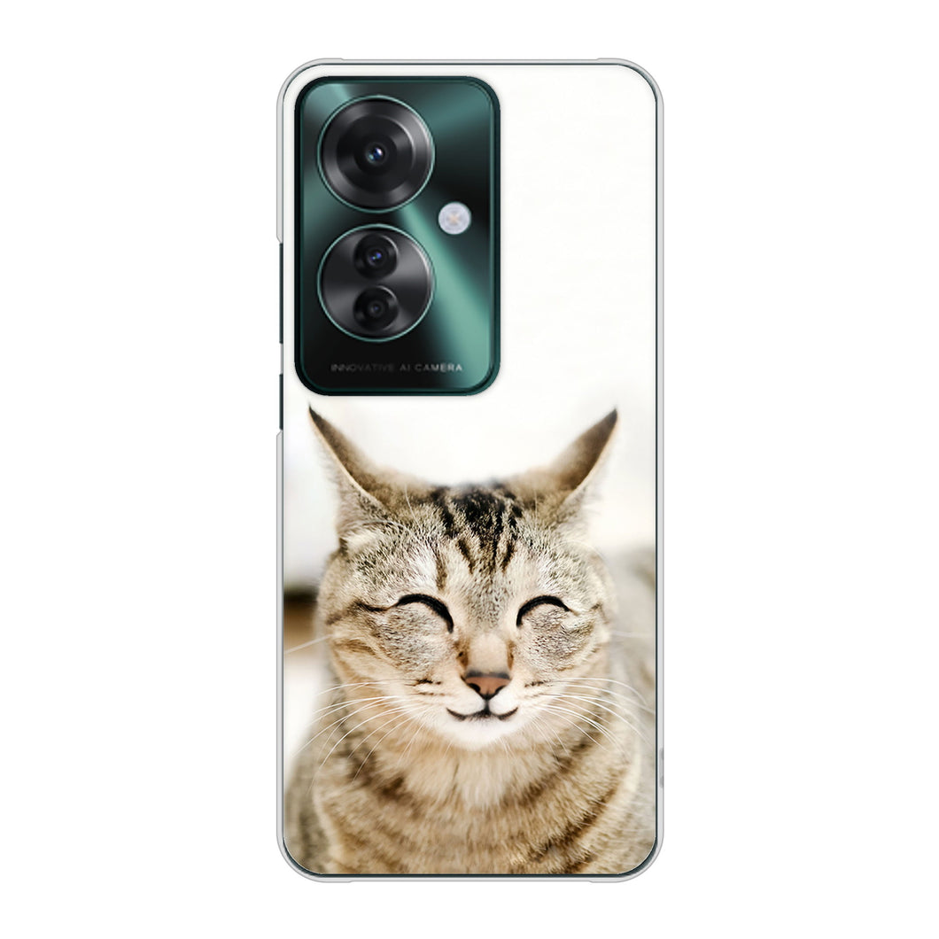 OPPO Reno11 A A401OP Y!mobile 高画質仕上げ 背面印刷 ハードケース 【VA801 笑福ねこ】