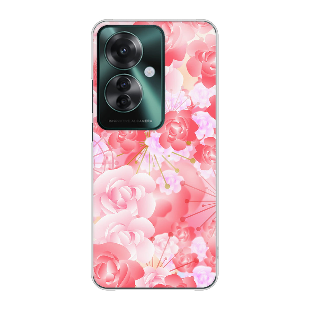 OPPO Reno11 A A401OP Y!mobile 高画質仕上げ 背面印刷 ハードケース 【VA817 はんなり色の華】