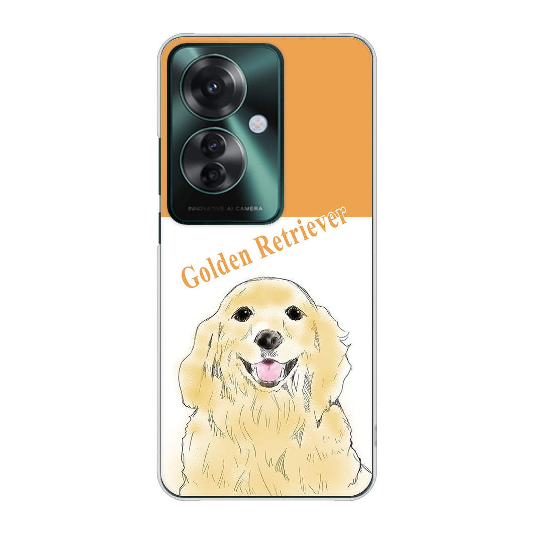 OPPO Reno11 A A401OP Y!mobile 高画質仕上げ 背面印刷 ハードケースゴールデンレトリバー