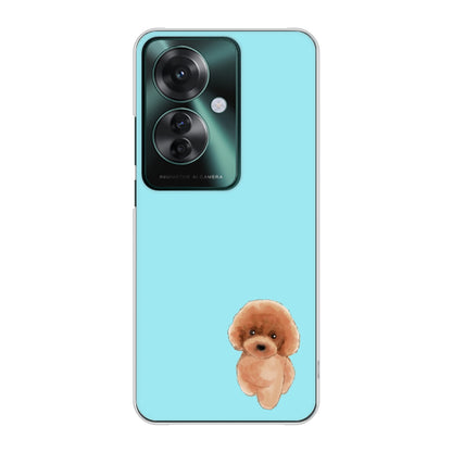 OPPO Reno11 A A401OP Y!mobile 高画質仕上げ 背面印刷 ハードケーストイプードルレッド