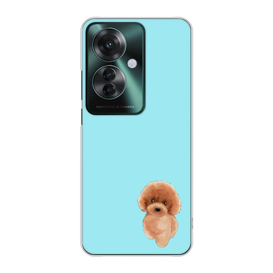 OPPO Reno11 A A401OP Y!mobile 高画質仕上げ 背面印刷 ハードケーストイプードルレッド