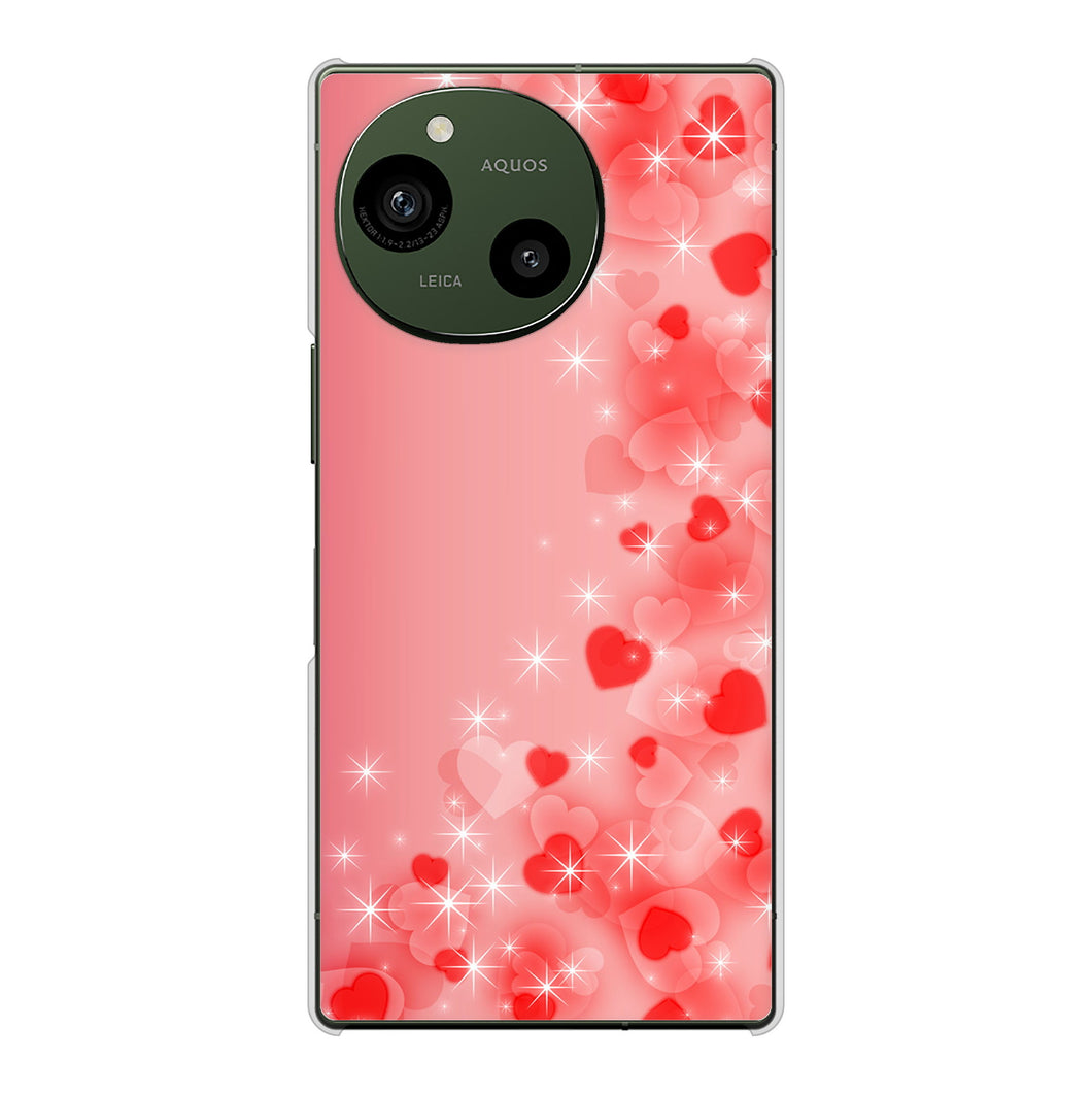 AQUOS R9 A401SH SoftBank 高画質仕上げ 背面印刷 ハードケース 【003 ハート色の夢】