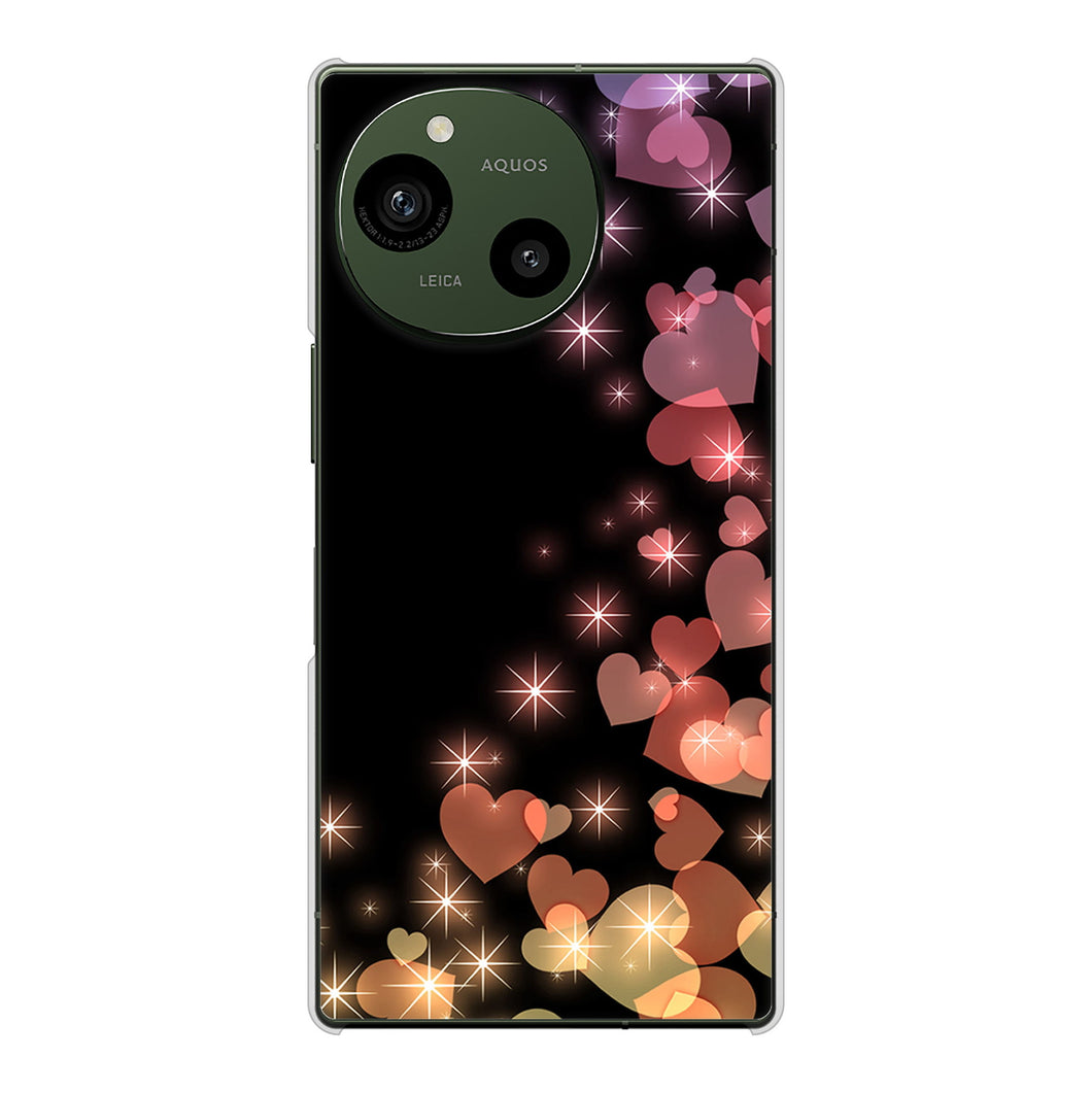 AQUOS R9 A401SH SoftBank 高画質仕上げ 背面印刷 ハードケースきらめきハート