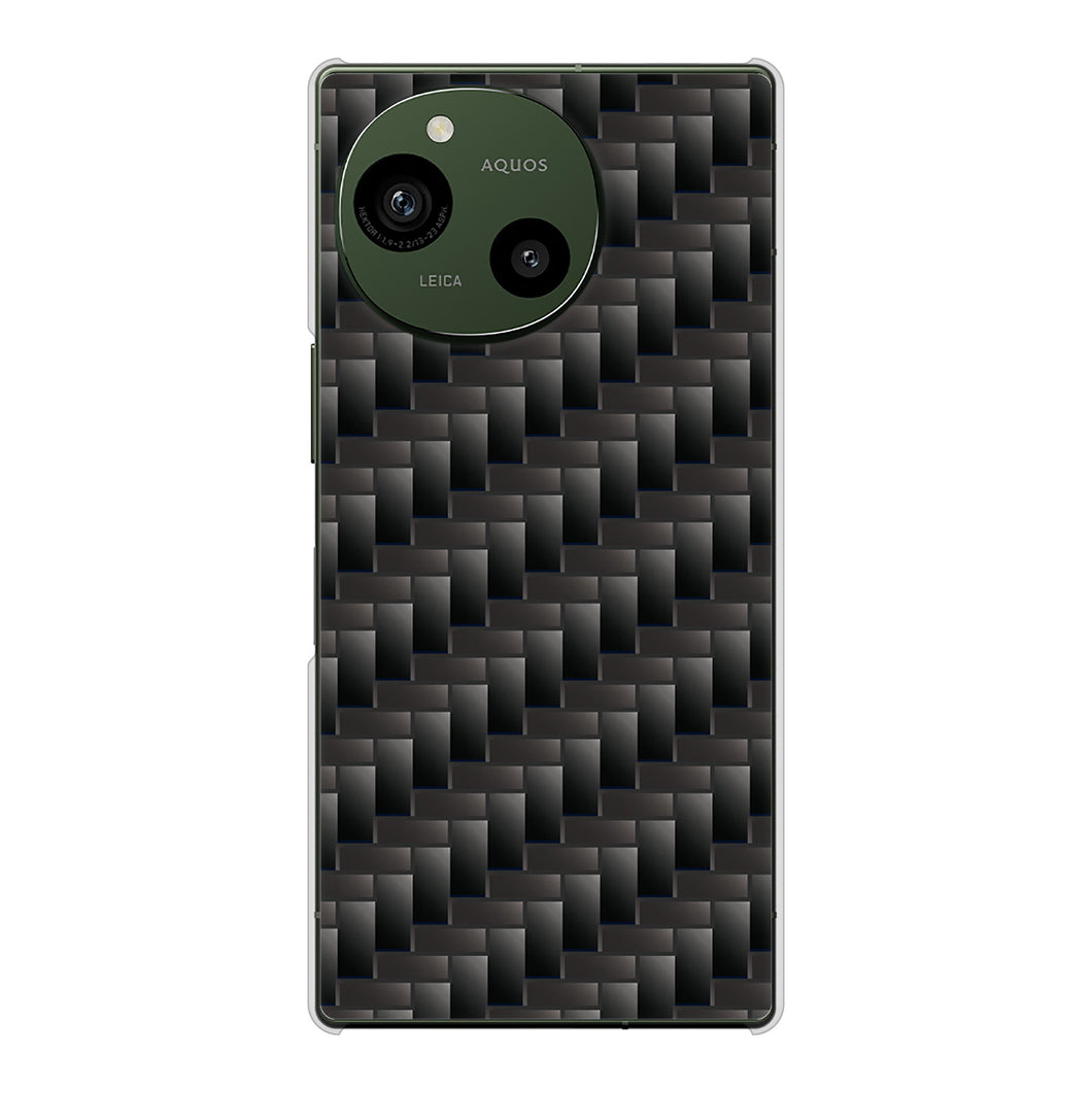 AQUOS R9 A401SH SoftBank 高画質仕上げ 背面印刷 ハードケース 【461 カーボン】
