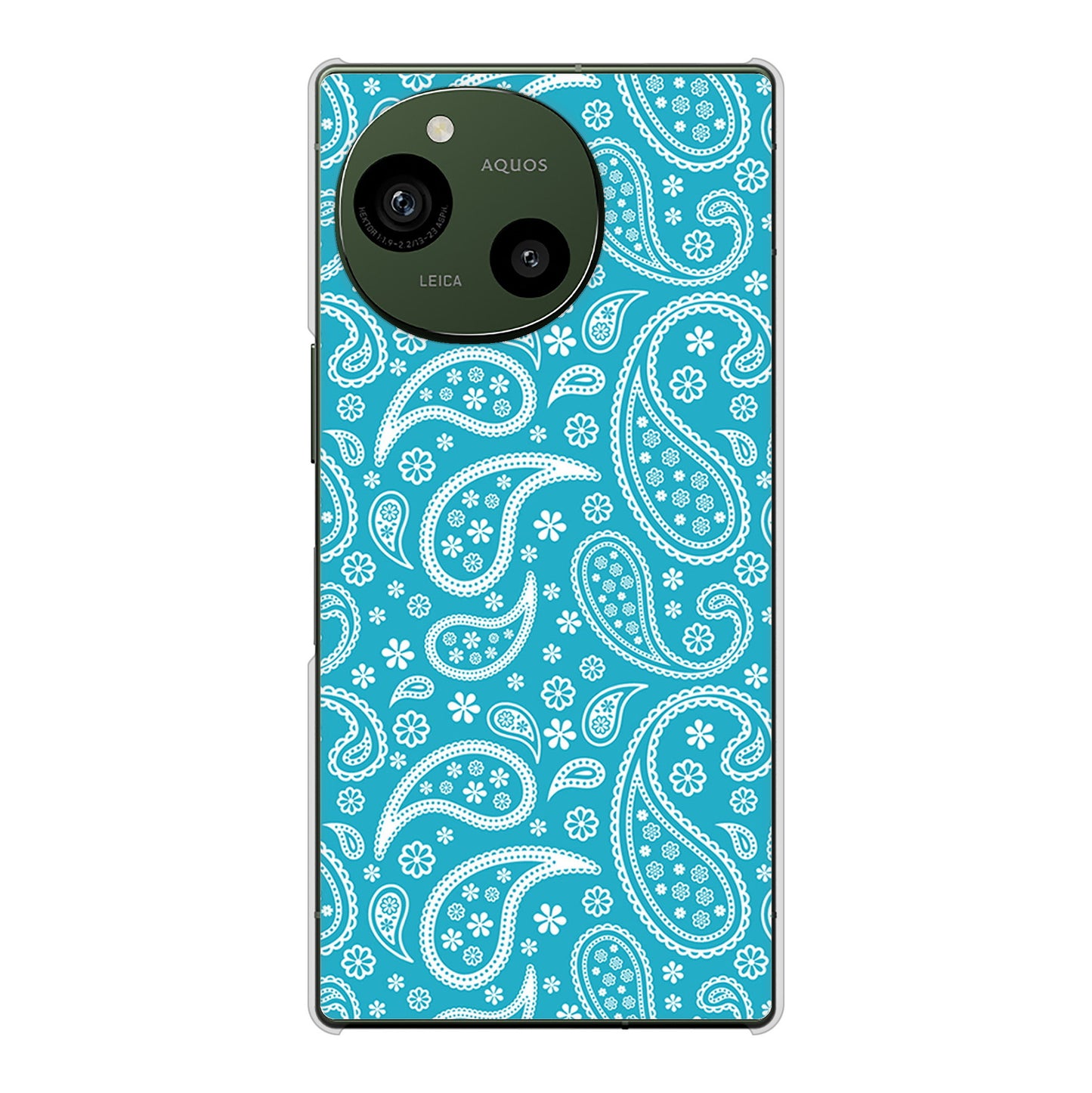 AQUOS R9 A401SH SoftBank 高画質仕上げ 背面印刷 ハードケースペイズリー