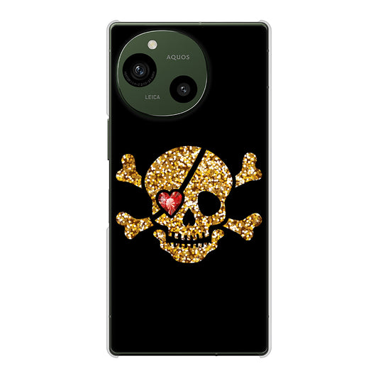 AQUOS R9 A401SH SoftBank 高画質仕上げ 背面印刷 ハードケース 【1082 海賊ドクロ】