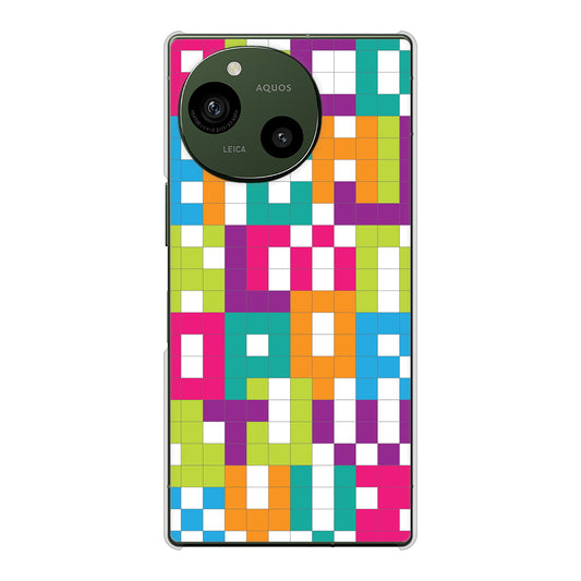 AQUOS R9 A401SH SoftBank 高画質仕上げ 背面印刷 ハードケース 【IB916 ブロックアルファベット】