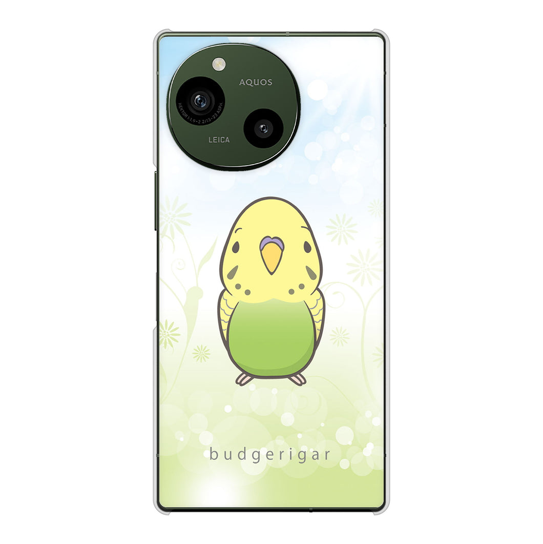 AQUOS R9 A401SH SoftBank 高画質仕上げ 背面印刷 ハードケースセキセイインコ