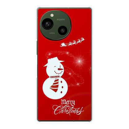 AQUOS R9 A401SH SoftBank 高画質仕上げ 背面印刷 ハードケースクリスマス