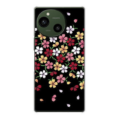AQUOS R9 A401SH SoftBank 高画質仕上げ 背面印刷 ハードケース和花柄