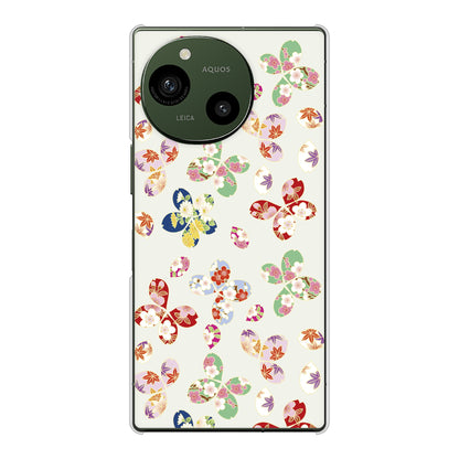 AQUOS R9 A401SH SoftBank 高画質仕上げ 背面印刷 ハードケース和花柄