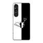 Xperia 1 VI A401SO SoftBank 高画質仕上げ 背面印刷 ハードケース 【027 ハーフデビット】