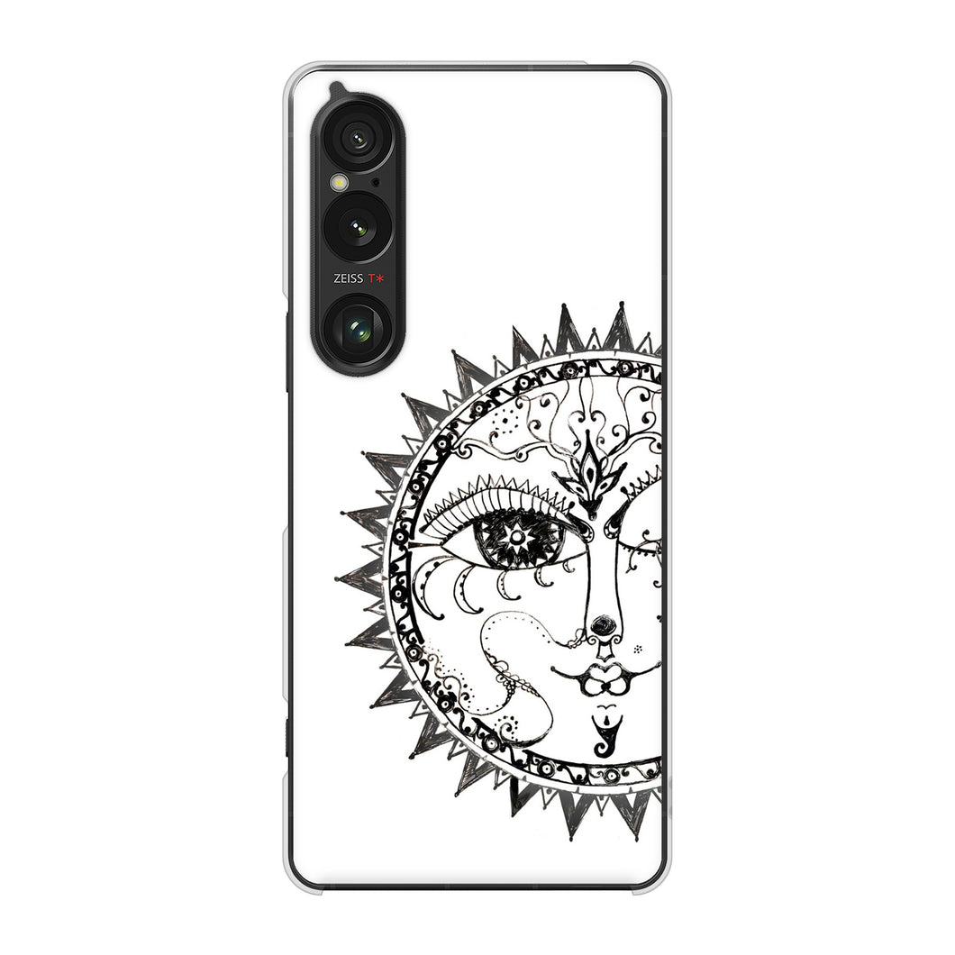 Xperia 1 VI A401SO SoftBank 高画質仕上げ 背面印刷 ハードケース 【207 太陽神】