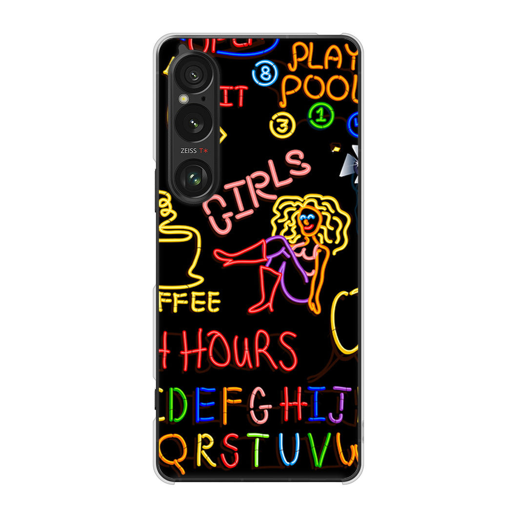 Xperia 1 VI A401SO SoftBank 高画質仕上げ 背面印刷 ハードケース 【284 カジノ】