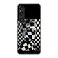 Xperia 1 VI A401SO SoftBank 高画質仕上げ 背面印刷 ハードケース 【357 bk&wh】