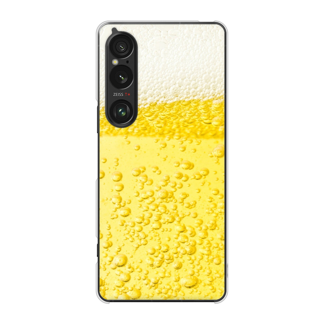 Xperia 1 VI A401SO SoftBank 高画質仕上げ 背面印刷 ハードケース生ビール