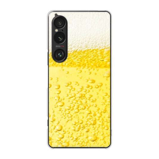 Xperia 1 VI A401SO SoftBank 高画質仕上げ 背面印刷 ハードケース生ビール