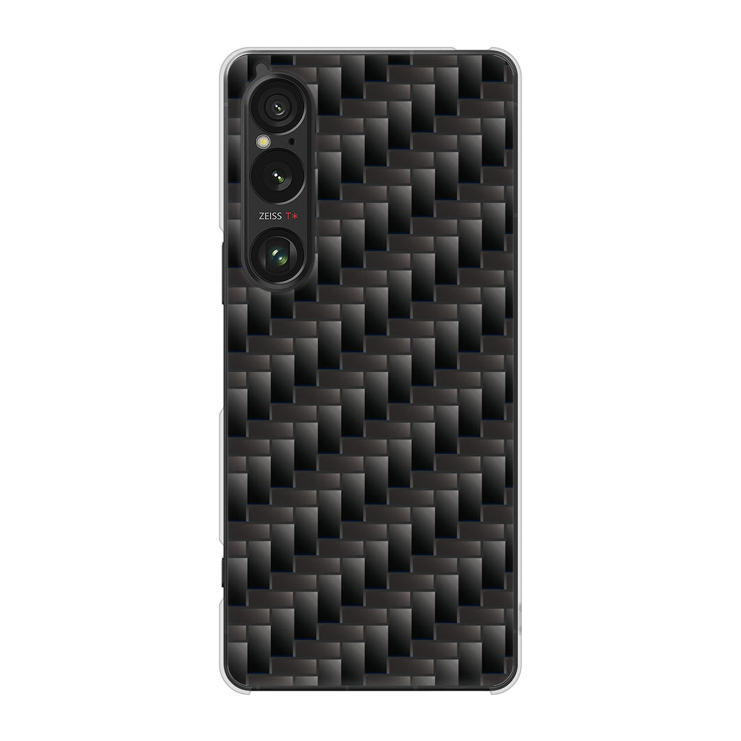 Xperia 1 VI A401SO SoftBank 高画質仕上げ 背面印刷 ハードケース 【461 カーボン】