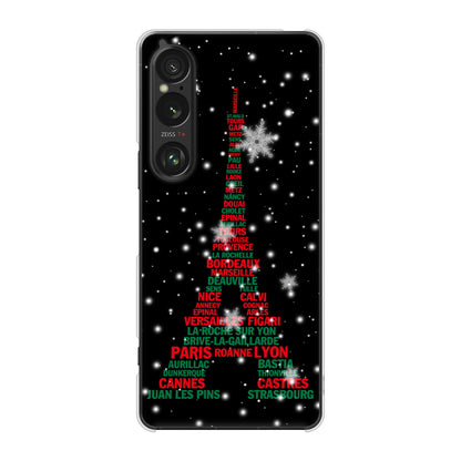 Xperia 1 VI A401SO SoftBank 高画質仕上げ 背面印刷 ハードケースエッフェル塔
