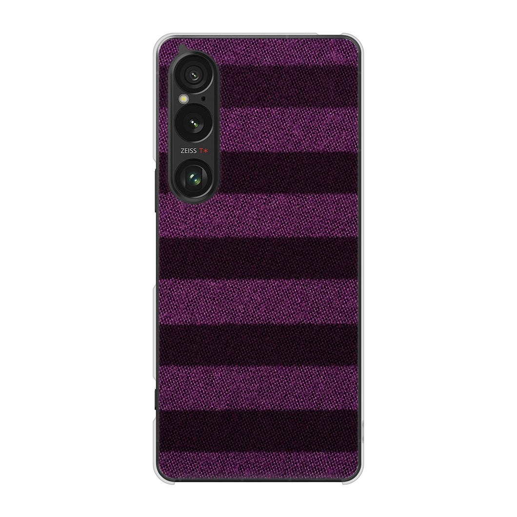 Xperia 1 VI A401SO SoftBank 高画質仕上げ 背面印刷 ハードケースシンプルボーダー