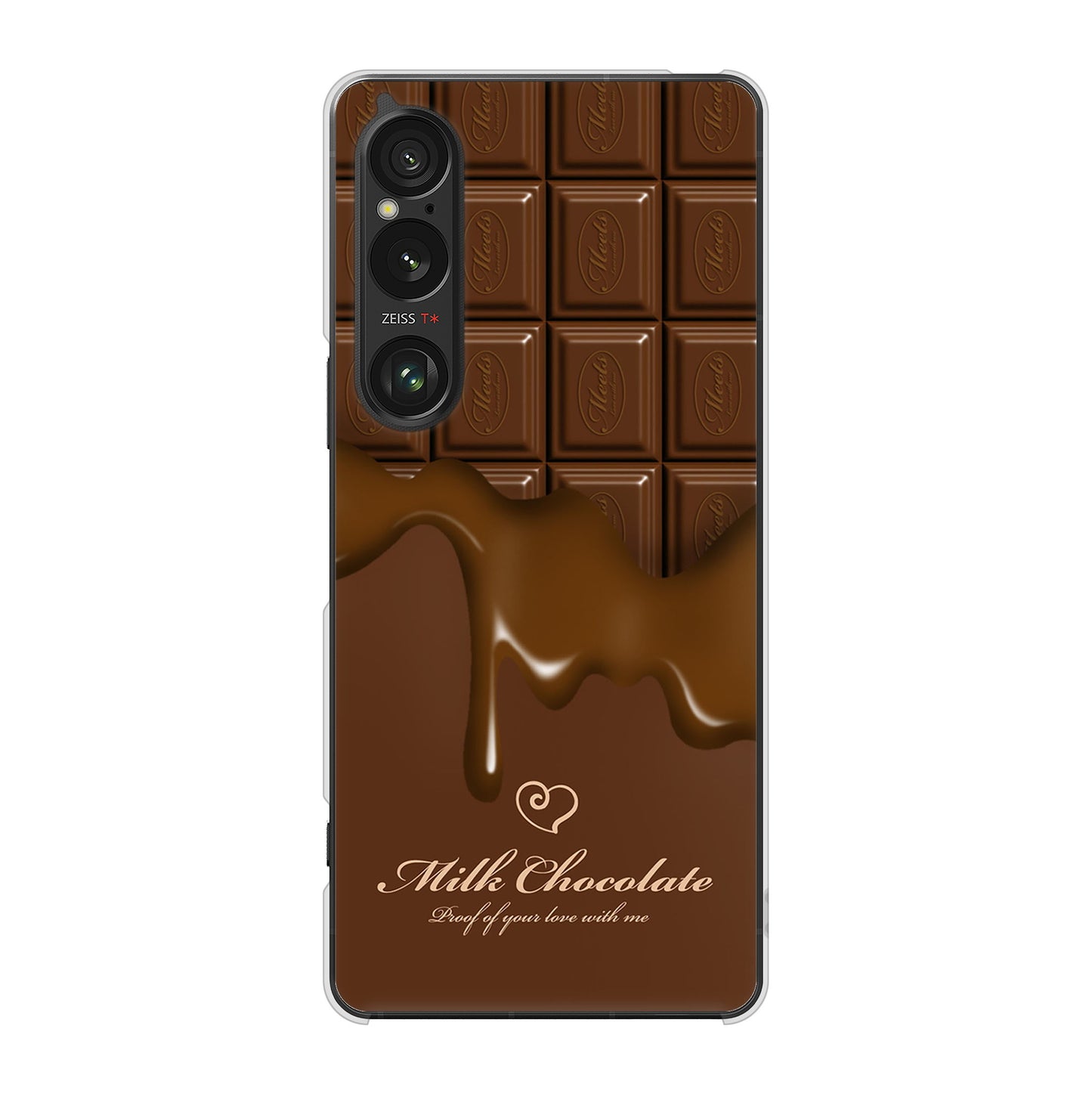 Xperia 1 VI A401SO SoftBank 高画質仕上げ 背面印刷 ハードケース板チョコ