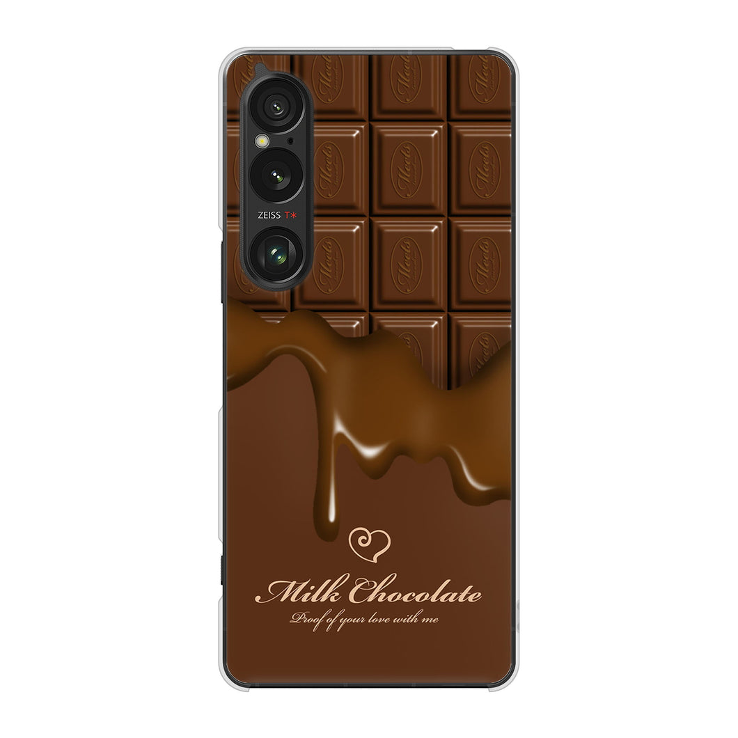 Xperia 1 VI A401SO SoftBank 高画質仕上げ 背面印刷 ハードケース板チョコ