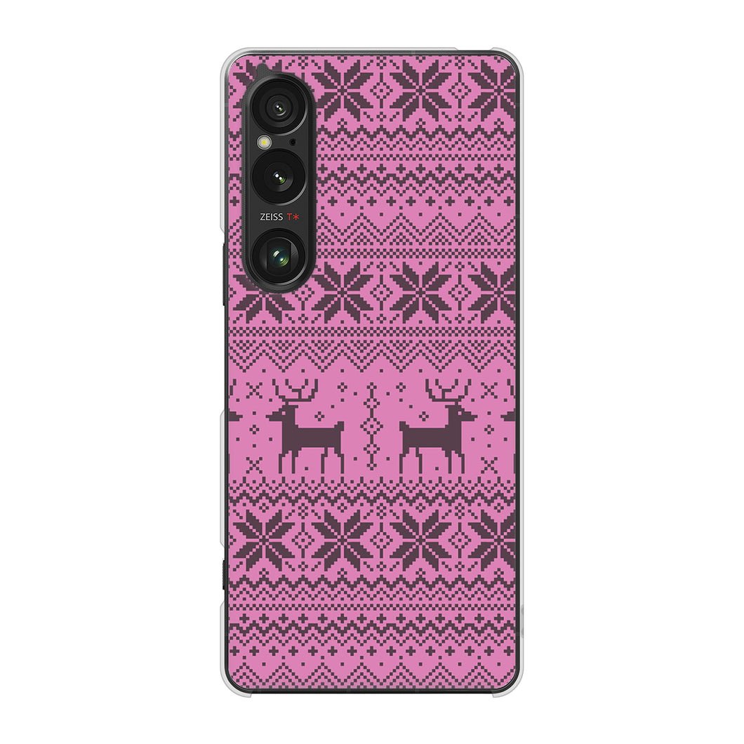 Xperia 1 VI A401SO SoftBank 高画質仕上げ 背面印刷 ハードケースクリスマス