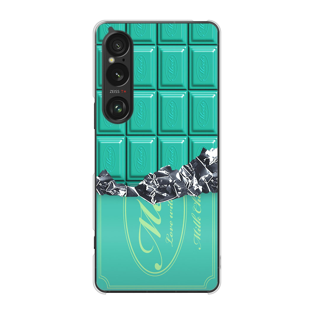 Xperia 1 VI A401SO SoftBank 高画質仕上げ 背面印刷 ハードケース板チョコ