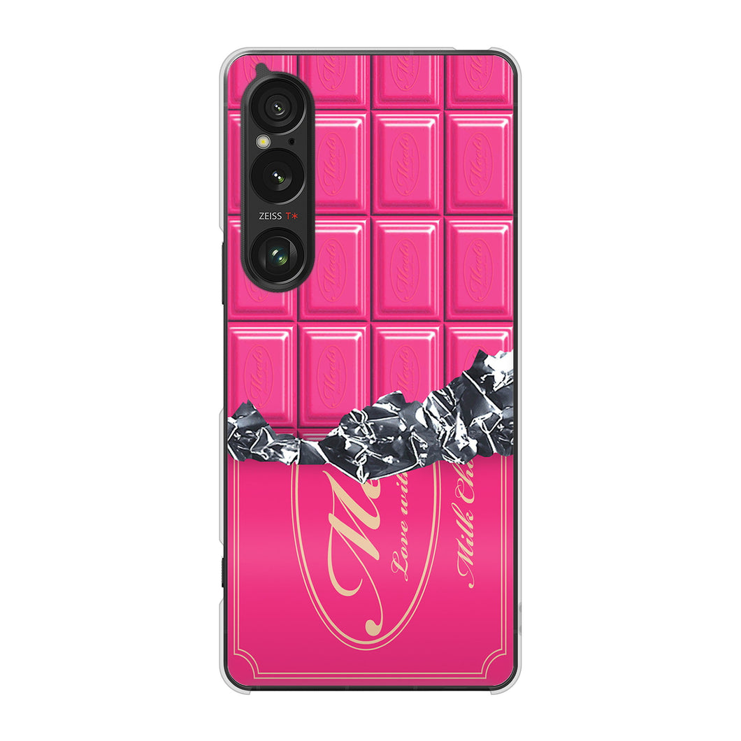 Xperia 1 VI A401SO SoftBank 高画質仕上げ 背面印刷 ハードケース板チョコ
