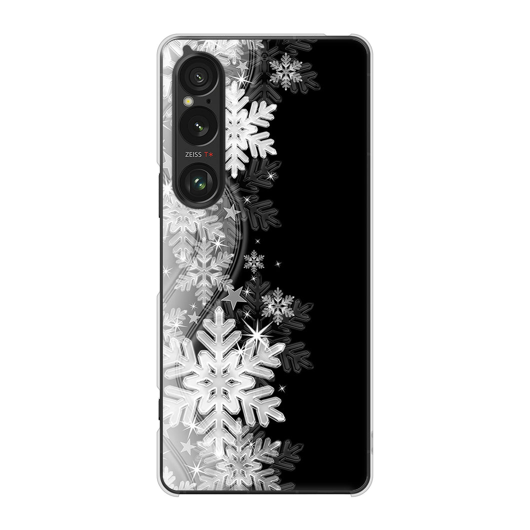 Xperia 1 VI A401SO SoftBank 高画質仕上げ 背面印刷 ハードケース 【603 白銀と闇】