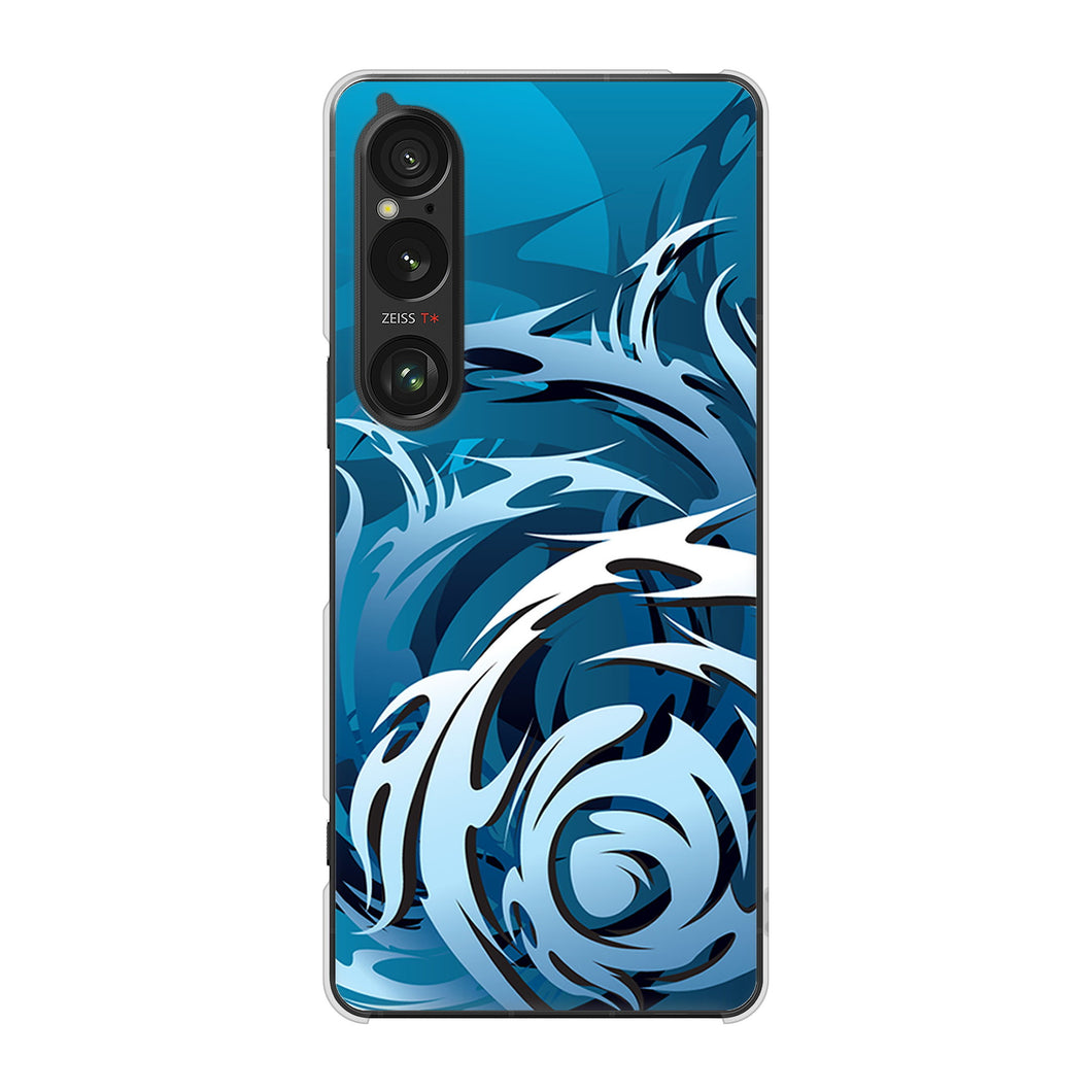 Xperia 1 VI A401SO SoftBank 高画質仕上げ 背面印刷 ハードケース 【731 ドラゴンサークル】
