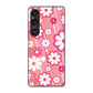 Xperia 1 VI A401SO SoftBank 高画質仕上げ 背面印刷 ハードケース 【751 マーガレット（ピンク系）】