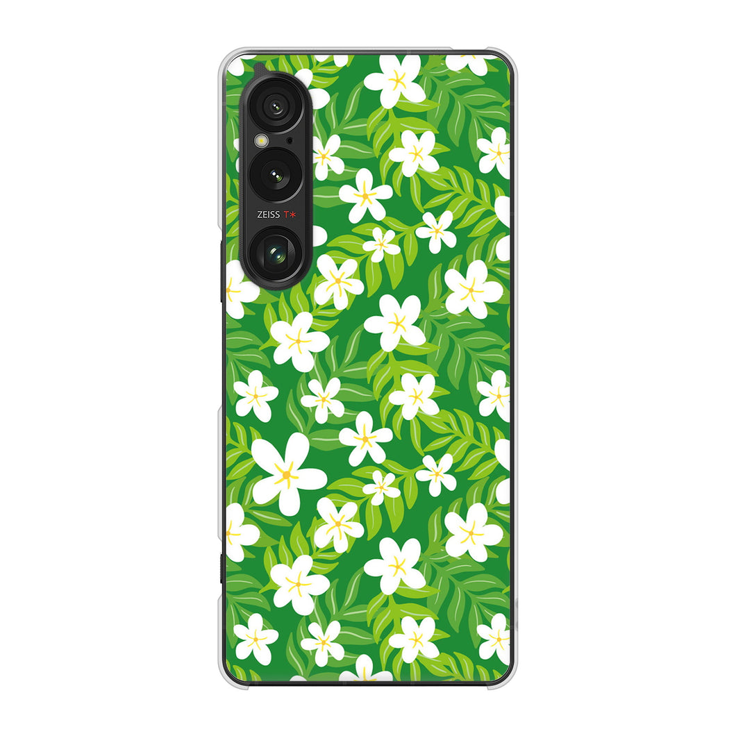 Xperia 1 VI A401SO SoftBank 高画質仕上げ 背面印刷 ハードケース 【760 ジャスミンの花畑】