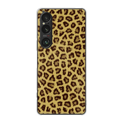 Xperia 1 VI A401SO SoftBank 高画質仕上げ 背面印刷 ハードケースヒョウ柄ベーシックS