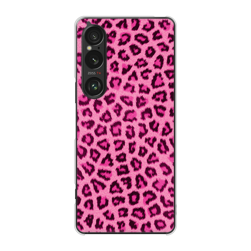 Xperia 1 VI A401SO SoftBank 高画質仕上げ 背面印刷 ハードケースヒョウ柄ベーシックS