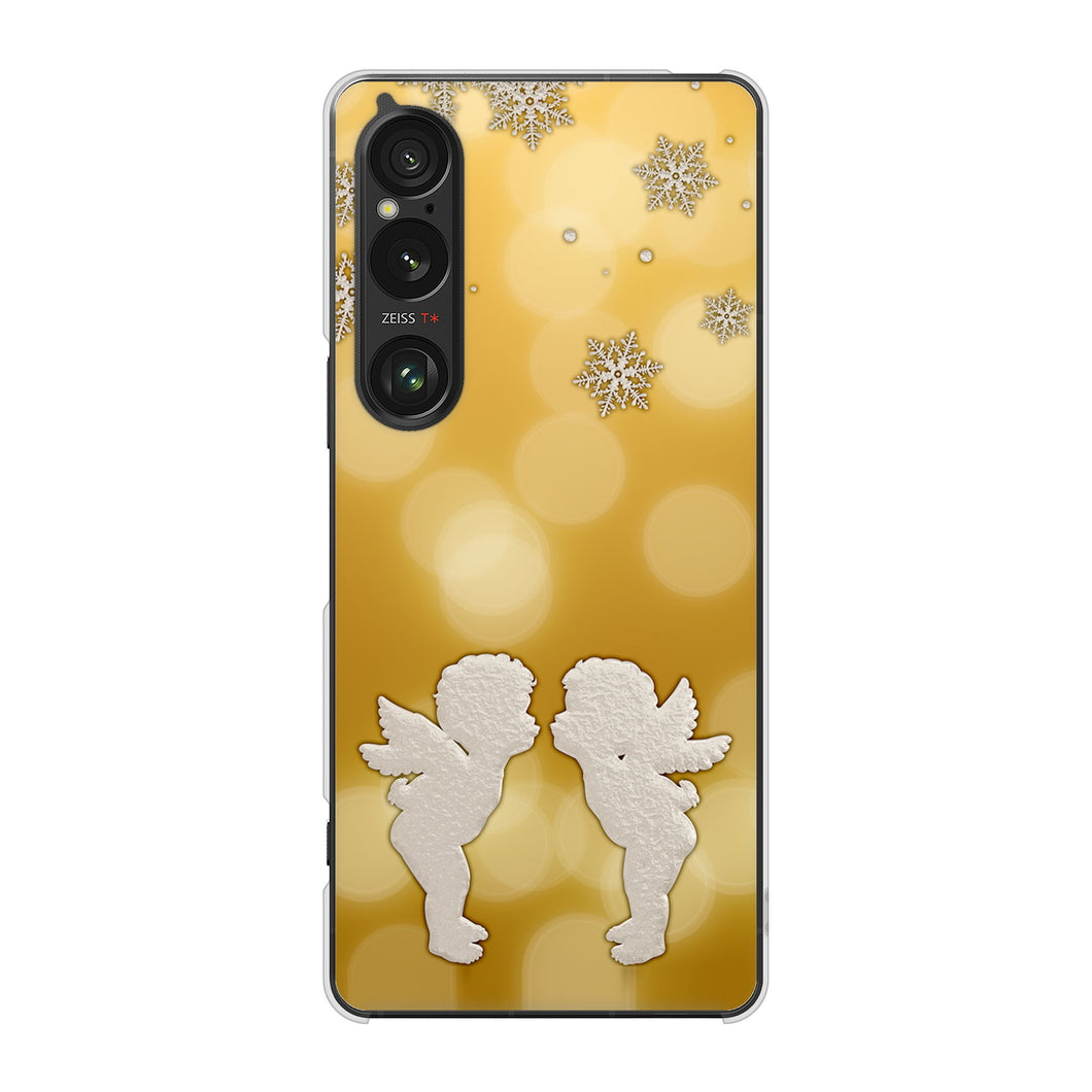 Xperia 1 VI A401SO SoftBank 高画質仕上げ 背面印刷 ハードケースエンジェル