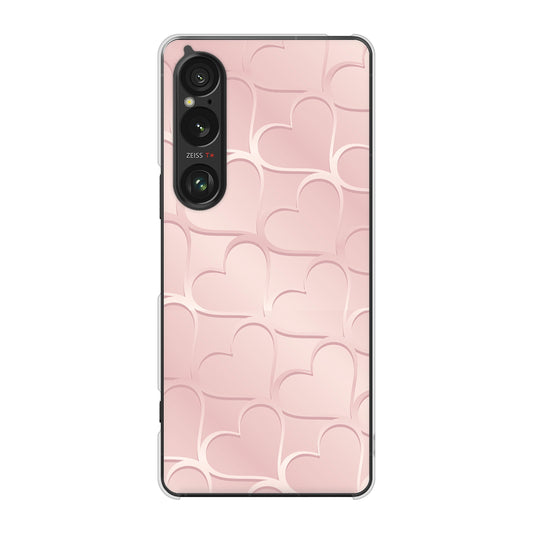 Xperia 1 VI A401SO SoftBank 高画質仕上げ 背面印刷 ハードケースかくれハート