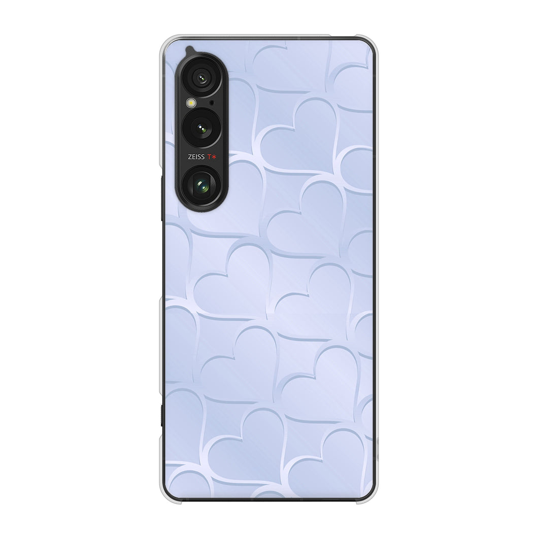 Xperia 1 VI A401SO SoftBank 高画質仕上げ 背面印刷 ハードケースかくれハート
