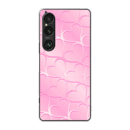 Xperia 1 VI A401SO SoftBank 高画質仕上げ 背面印刷 ハードケースかくれハート