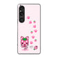 Xperia 1 VI A401SO SoftBank 高画質仕上げ 背面印刷 ハードケースむかいあぐる イチゴ猫のにゃんベリー