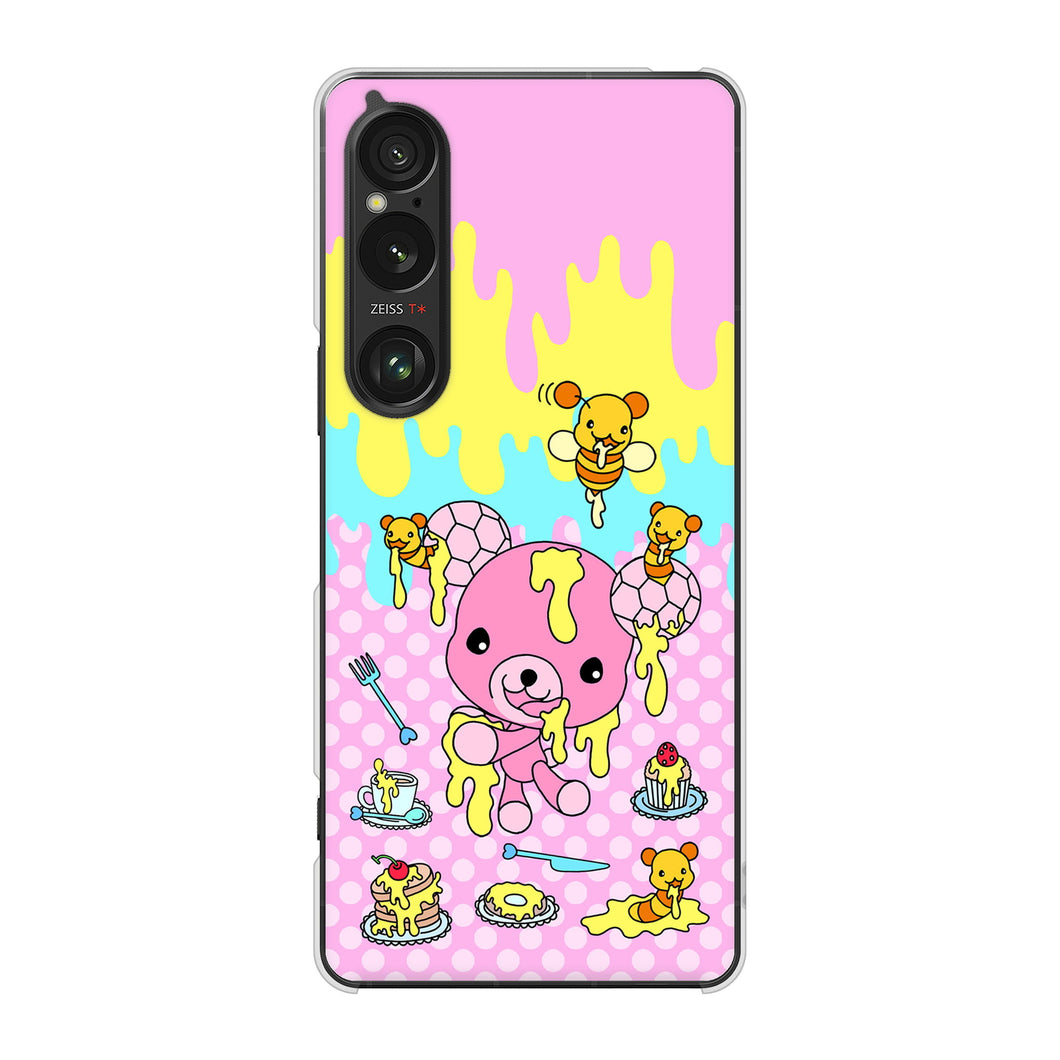 Xperia 1 VI A401SO SoftBank 高画質仕上げ 背面印刷 ハードケースむかいあぐる ハニベア