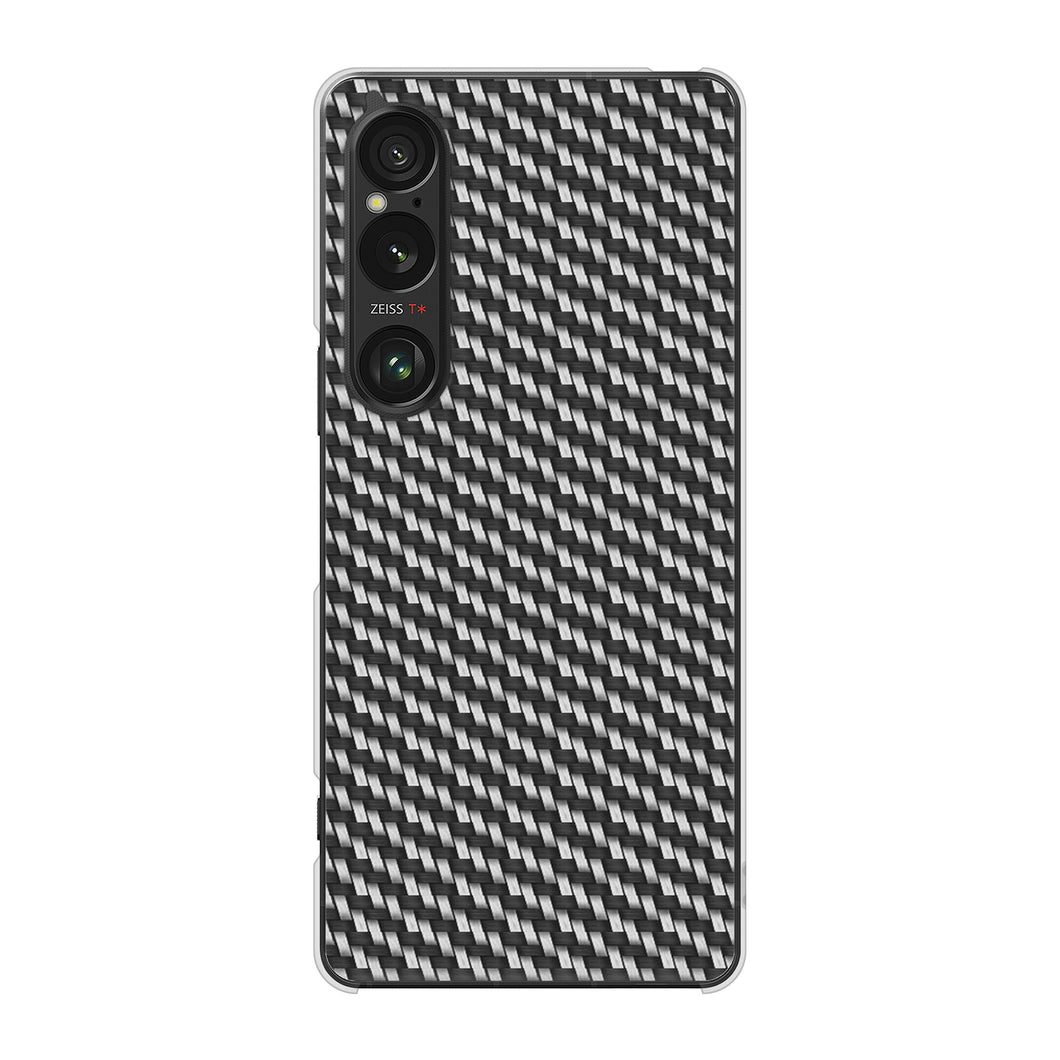 Xperia 1 VI A401SO SoftBank 高画質仕上げ 背面印刷 ハードケースカーボン