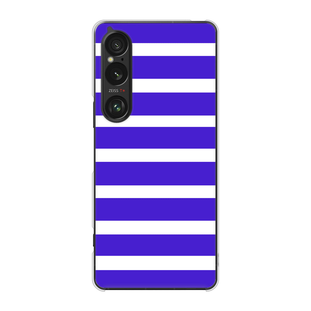 Xperia 1 VI A401SO SoftBank 高画質仕上げ 背面印刷 ハードケースシンプルボーダー
