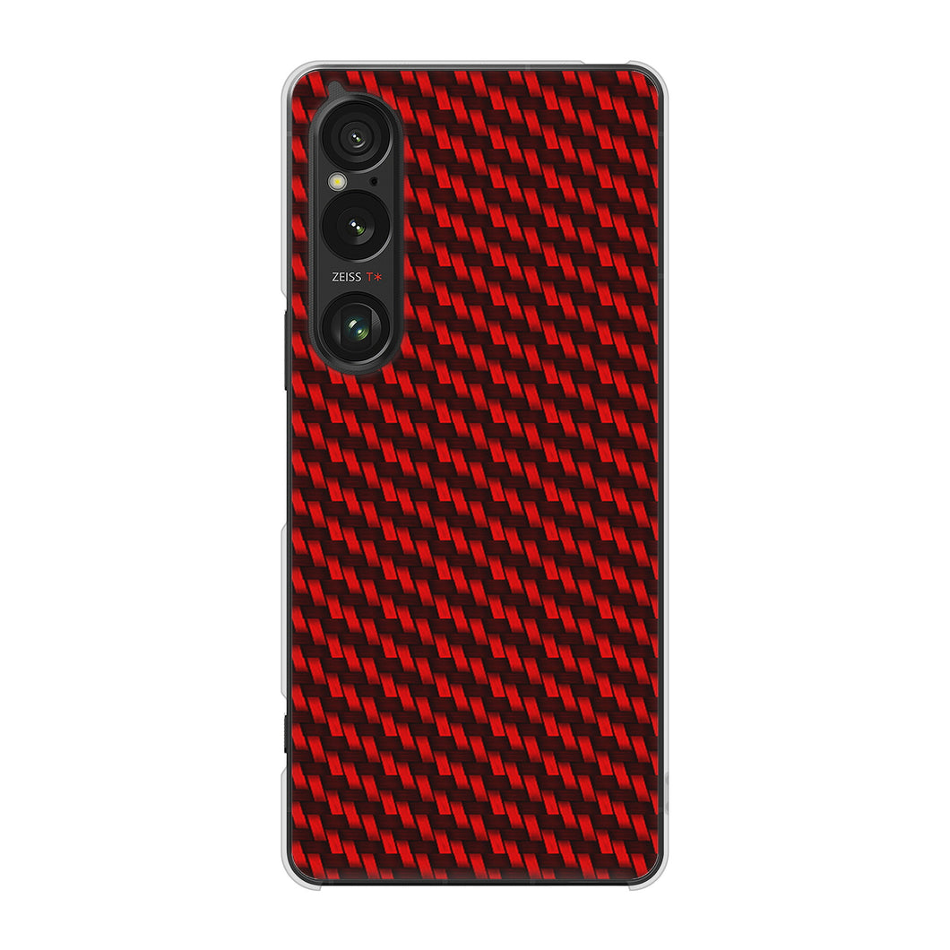 Xperia 1 VI A401SO SoftBank 高画質仕上げ 背面印刷 ハードケースカーボン