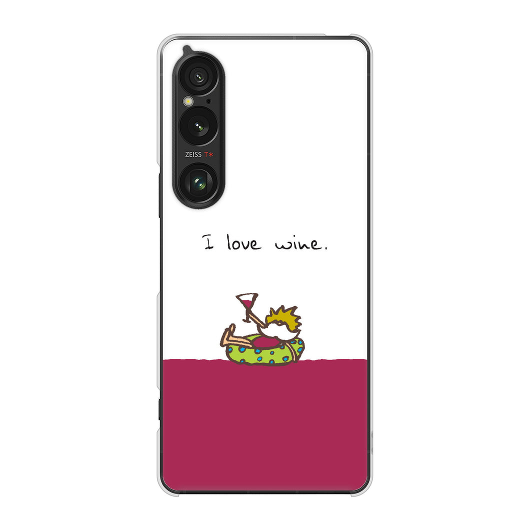 Xperia 1 VI A401SO SoftBank 高画質仕上げ 背面印刷 ハードケース 【IA811 ワインの神様】
