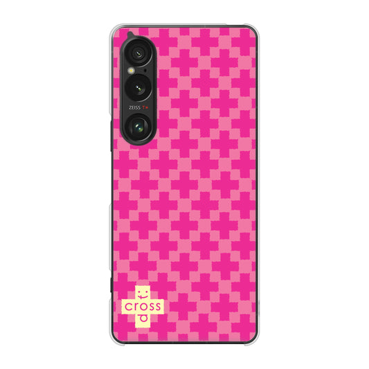 Xperia 1 VI A401SO SoftBank 高画質仕上げ 背面印刷 ハードケースクロスドット