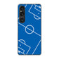 Xperia 1 VI A401SO SoftBank 高画質仕上げ 背面印刷 ハードケース 【IB922 SOCCER_ピッチ】
